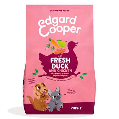 Valpfoder med anka och kyckling